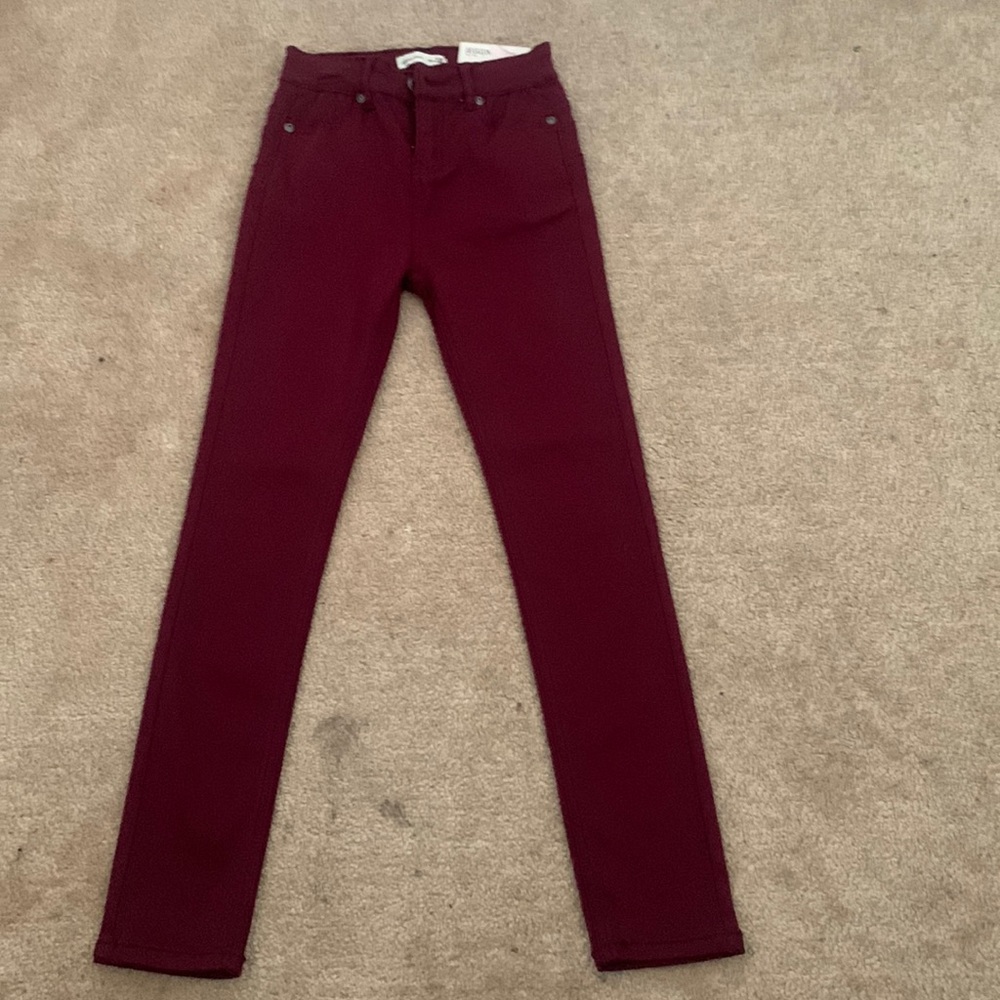 Kid Burgundy jeggings